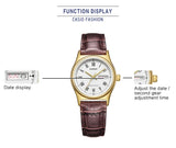 Relógio feminino Casio LTP - V006 prata quartzo com calendário e a prova de agua