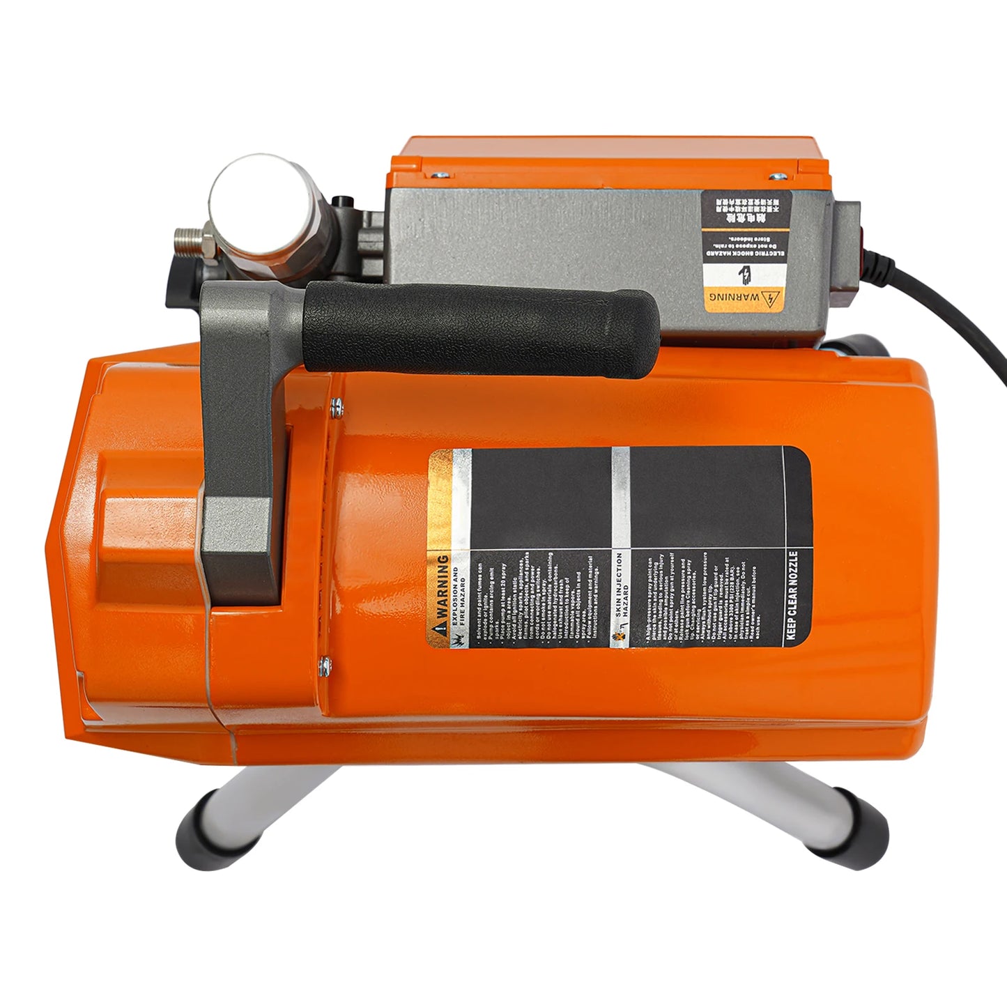 Pulverizador de pintura sin aire de 3000 W, pistola pulverizadora de alta presión, alcance de 35 cm, 2,7 l/min, 220 V, 50 Hz, 3000 psi, 23 MPa. 