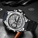 Reloj de pulsera digital militar impermeable para hombre, reloj LED de cuarzo, reloj deportivo