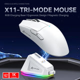 Attack Shark X11 Wireless Mouse Paw3311 22000DPI Buletooth Three Mode Rgb Charging Dock Lightweight Game E-Sports Mouse Laptop