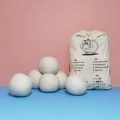 1/3/6PCS Wool Dryer Balls Fabric Virgin Reusable Softener Laundry 5cm Dry Kit Ball Practical Home Washing Balls Wool Dryer Balls