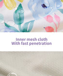 Pañales impermeables Elinfant New Matching para bebé, 8 piezas de tela de malla gris y 8 insertos de microfibra