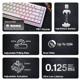 EPOMAKER HE68 Lite 65% ANSI US Layout Tray-Mounted Wired Hall Effect Magnetic Mechanical Keyboard DKS SOCD RGB Backlight