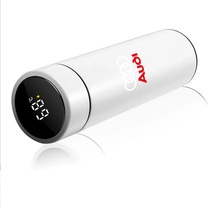 1pc Thermos Bottle Smart Cup With Temperature Display 304 Stainless Steel Vacuum Insulated Intelligent Cup For Audi S Line A1 A2