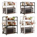 Kitchen Storage Rack Multi-Layer Microwave Rack Adjustable Standing Countertop Condiment Oven Organizer Shelf Kitchen Accessorie