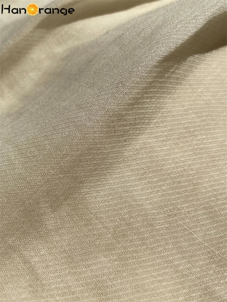 HanOrange 2024 Summer Lazy Linen Casual Knee Length Pants Women Loose Thin Anti-transparent A-line Profile Five Cents Trousers