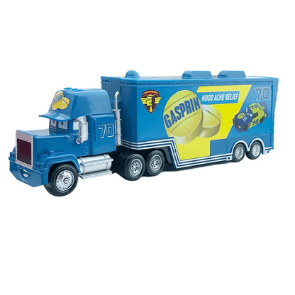 Disney Pixar Cars 2 3 Juguetes Rayo McQueen Camión Jackson Storm Tío Mack 1:55 Camión de fundición Modelo de remolque Niño niños Regalo