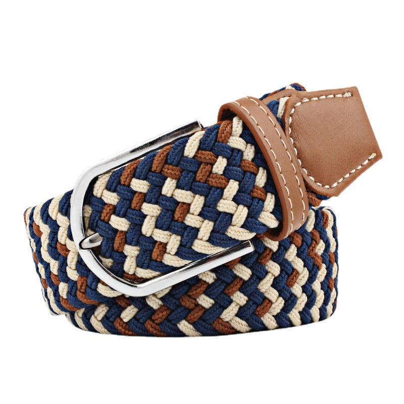 Stretch Woven Belt Unisex Canvas Belts Fashion Casual Student Belt Women Cinturon Male Waistband 105cm