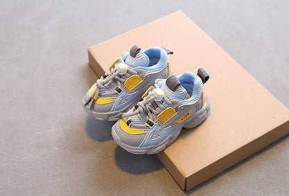 Zapatos para bebés y niños pequeños, talla 21-36, de malla transpirable, informales, antideslizantes