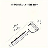 Kitchen Vegetable Peeler Stainless Steel Melon Planer Double-Head Peeler Household Multifunctional Fruit and Vegetable Peeler