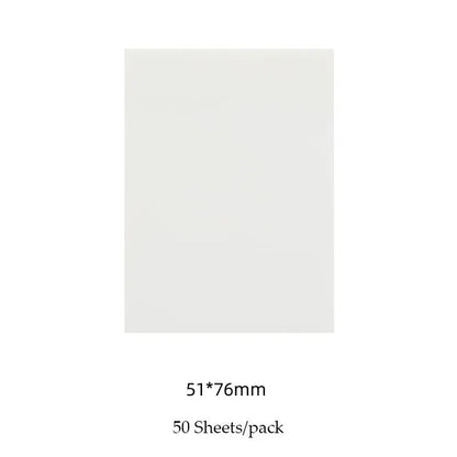 50 Sheets Creative Transparent PET Waterproof Posted It Sticky Note Pads Notepads Posits for School Stationery Office Supplies