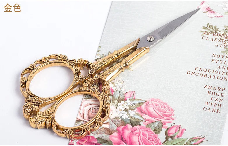 Retro Nail Art Scissors Stainless Steel Cuticle Precision For Nail Salon Supplies And Tool Pedicure Beauty Grooming Kit For Nail