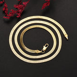 Colar de Corrente Cobra para Homens e Mulheres, prata esterlina 925, moda tira, alta qualidade, 1mm