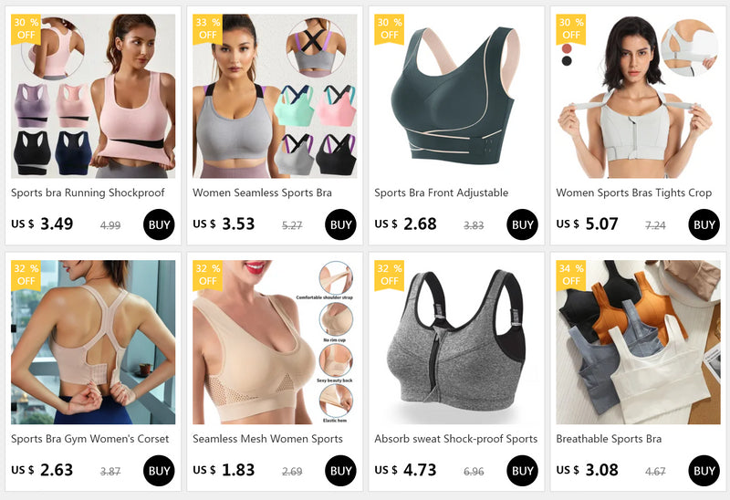 Women Sports Bras Tights Crop Top Yoga Vest Front Zipper Plus Size Adjustable Strap Shockproof Gym Fitness Athletic Brassiere