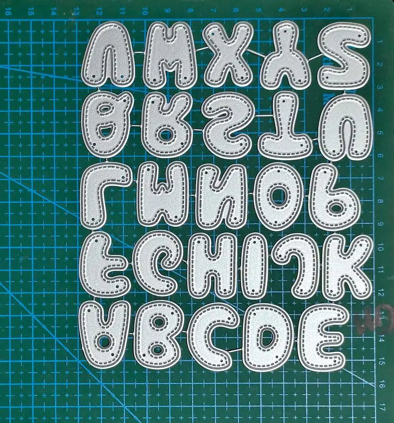 Letter Metal Cutting Dies Stencil Template Die Cut Scrapbooking Embossing Dies Art Decoration Craft Knife Mold