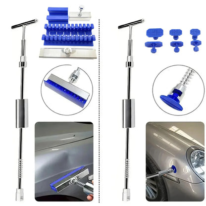 Pestañas adhesivas azules universales, kit de herramientas para reparación de automóviles, removedor de abolladuras sin pintura 