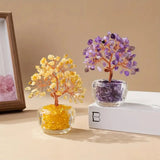Natural Crystal Fortune Tree Feng Shui Tree of Life Decor  Home/Office Decoration, Housewarming/Wedding/Birthday GiftHousewarmin