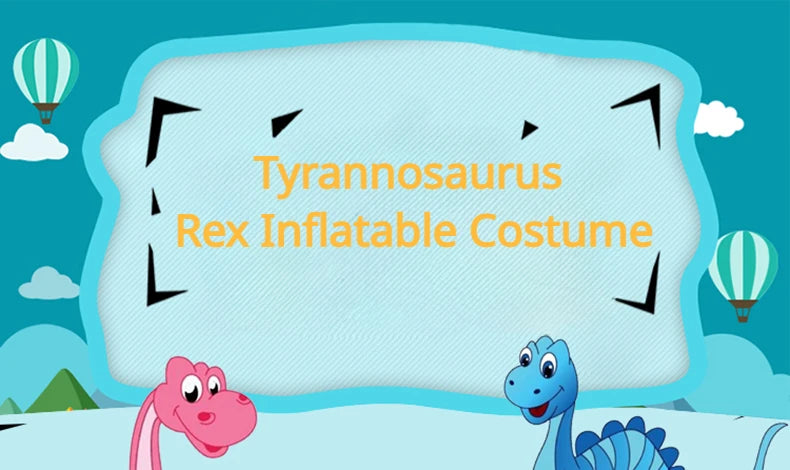 Animal Cartoon Riding T-Rex Inflatable Costume Nursery Kids Dinosaur Role-Playing Game Adult Kids Chasing Game Birthday Gift