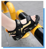 Kids Boys Trendy Camouflage Platform Strap Sandals Lightweight Soft Sole Non-slip Girls Children For Summer Outdoor Beach Shoe