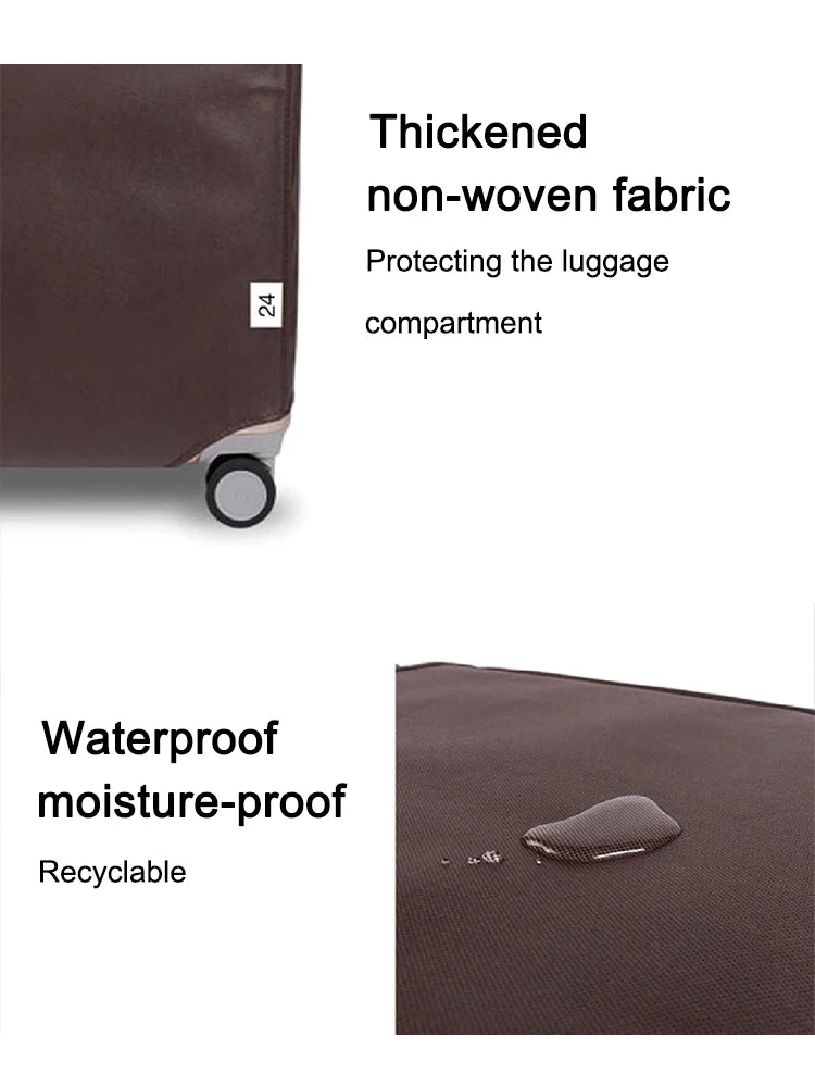 Luggage Compartment Protective Cover Wear Resistant Non Woven Fabric Thickened Dust Cover Durable Travel Case Cover Black Travel