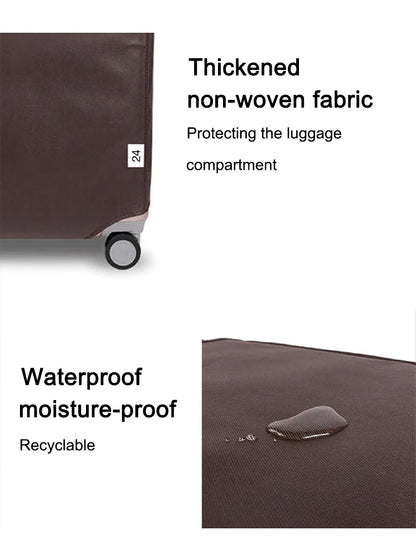 Luggage Compartment Protective Cover Wear Resistant Non Woven Fabric Thickened Dust Cover Durable Travel Case Cover Black Travel