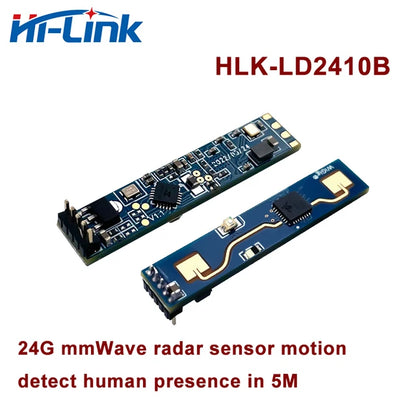 Módulo de Movimento Sensor Radar Pressão Humana, HLK-LD2410C, LD2410, LD2420, LD2410S, 24GHz, mmWave, 5m, Novo