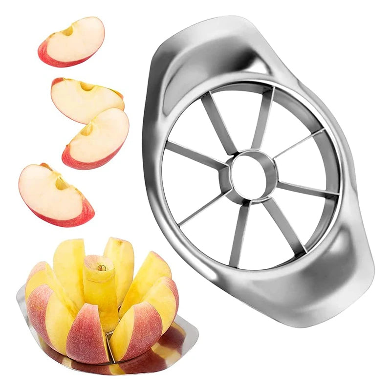 Cortador De Frutas De Aço Inoxidável, Apple Corer, Apple Slicer, Descascador, Cortador, 3 em 1