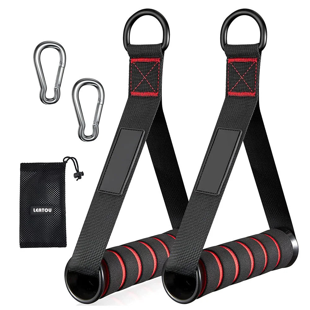 Cuerda para bajar tríceps, manijas de tracción facial, cuerda de empuje hacia abajo para bíceps, espalda, hombros, tríceps, cuerda de tensión para fitness, accesorio de gimnasio