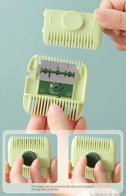 2 In 1 Baby HairCut And Hairdressing Comb Trim Bangs And Broken Hair Bangs Trimmer Manual Portable Children's Hair Clipper