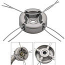 Universal Aluminum Trimmer Head with Four Trimmer Lines for Brush Cutter Grass Trimmer
