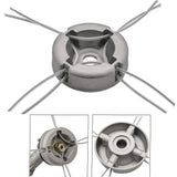 Universal Aluminum Trimmer Head with Four Trimmer Lines for Brush Cutter Grass Trimmer