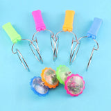 Giroscopio magnético mágico con luz LED, juguete creativo con manivela, luminoso, colorido, con mango giratorio, clásico para niños