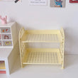 1pc prateleira de armazenamento de mesa horizontal de alta aparência simples multi-andar dormitório prateleira de armazenamento computador escritório disponível