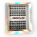 5D DIY Cluster Invisible band Lashes Segmented Bundle Thick Eyelashes Extension Russian Volume Individual False Lashes Cilios