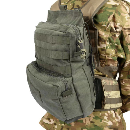 Bolsas para chaleco de caza, de nailon Oxford 1000D, con sistema de transporte de vejiga de agua, correas modulares para senderismo, camping, caza y mochilerismo.