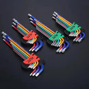 FUTE Allen Key Set L Wrench Kit for Allen Screw 9PCS Long Arm Hex Key Set 1.5mm To 10mm Hex Spanner Hand Tools Bicycle Repair