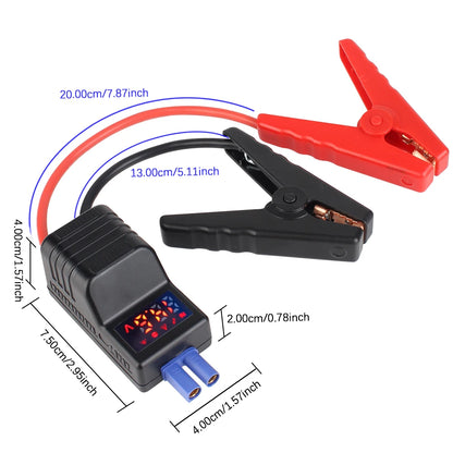 Con conector EC5, cable puente de emergencia, pinza inteligente, conexión antirretroceso, 650 A, 12 V