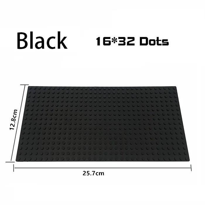 Placa base de 32 x 32, 16 x 32, 16 x 16 puntos, bloques de construcción, placa base de plástico para bricolaje, accesorios de ladrillo clásicos, juguete para niños