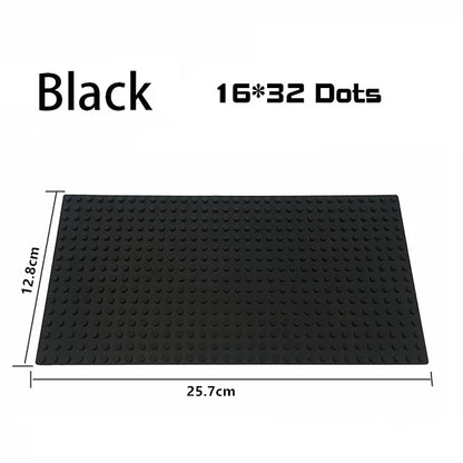 Placa base de 32 x 32, 16 x 32, 16 x 16 puntos, bloques de construcción, placa base de plástico para bricolaje, accesorios de ladrillo clásicos, juguete para niños