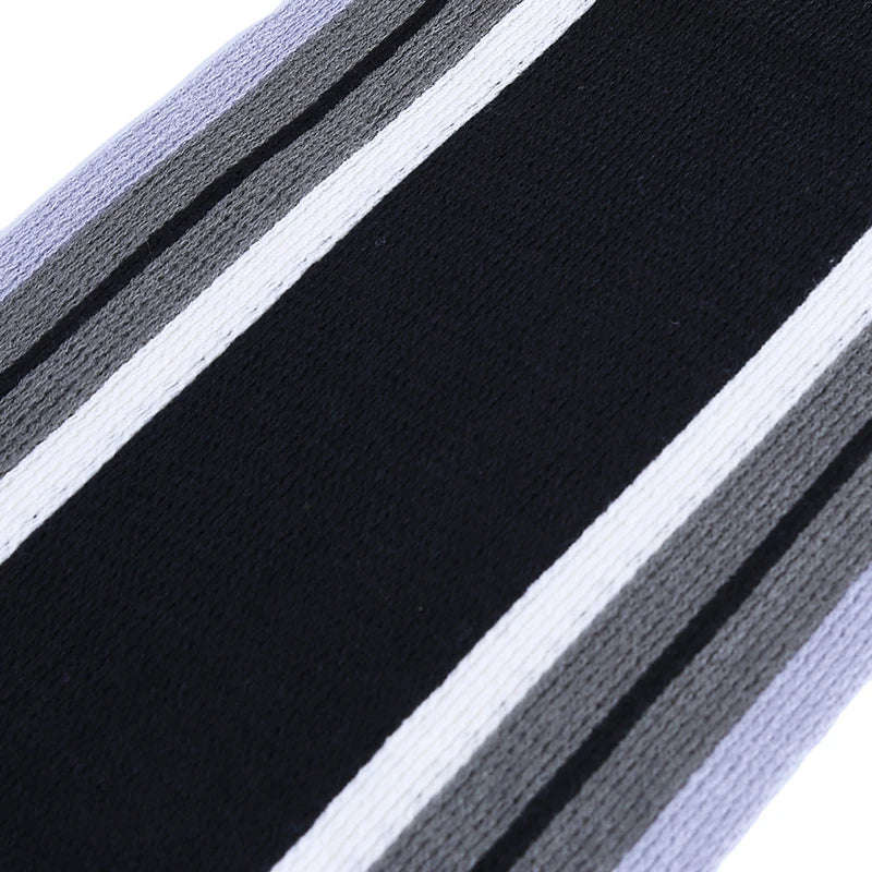 Classic Striped Outdoor Scarves Men Cashmere Soft Knitted Striped Scarf Long Tassel Neck Warmer Men'S Winter Scarf