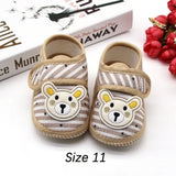 Cute Soft Sole Shoes Anti-slip Breathable First Walker Shoes Cartoon Bear Booties Newborn