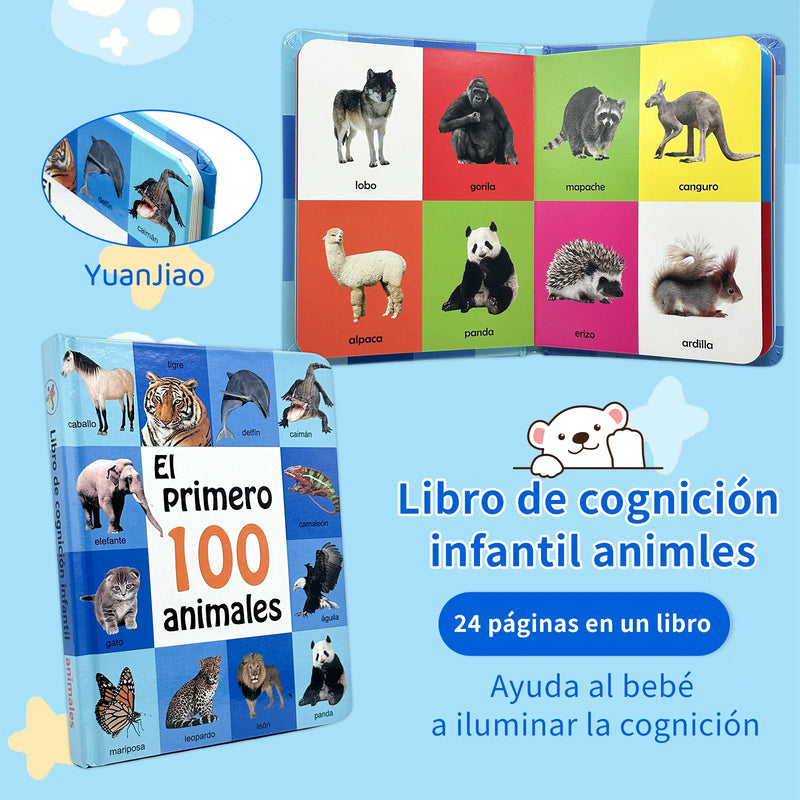 0-2 Years Spanish Children's Cognitive Encyclopedia Enhancing Cognition Children's Early Learning Books Gifts