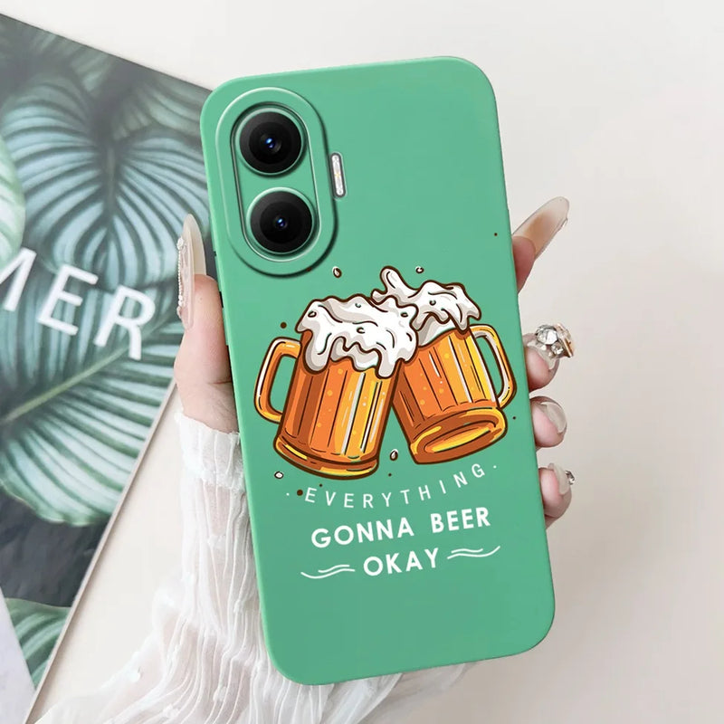 For Xiaomi Poco F7 Phone Cover For Redmi Turbo 4 Pro 5G Case Silicone Cute Cartoon Fashion Luxury Love Shockproof Bumper Funda