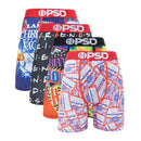 4Pcs Sexy Men Underwear Boxer Shorts Print Boxershorts Panty Cueca Male Panties Lingerie Fashion Underpants man