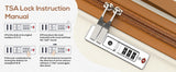 7ce Lightweight Durable Luggage Set, Family Travel Suitcase with TSA Lock and Smooth Spinner Wheels-Pie