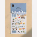 Suatelier City Stickers Korea Scrapbooking DIY Deco Sticker Junk Journal Supplies Planner Diary Photo Album Craft Material