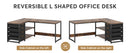Tribesigns L Shaped Computer Desk with Storage Drawers, 59 inch Corner Desk with Shelves, Reversible L-Shaped Office Desk Study