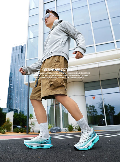 2025 New Men's Sneakers Thick Bottom Cushioning Running Shoes Athletic Training Carbon Plate Jogging Shoes Women's Tennis Shoes