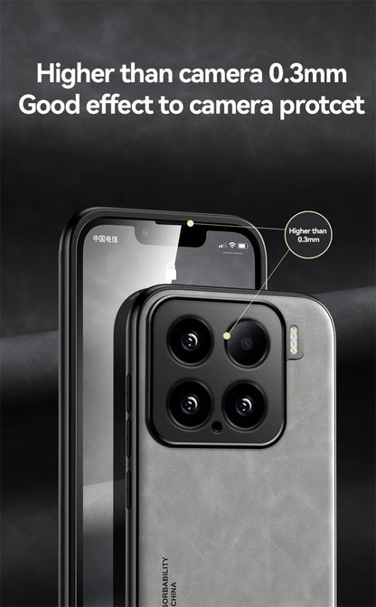 Funda For Xiaomi 15 5G Case Leather Car Magnetic Holder Phone Cover For Xiaomi 15 Pro Xiaomi15 Mi15 15Pro Soft TPU Protect Coque
