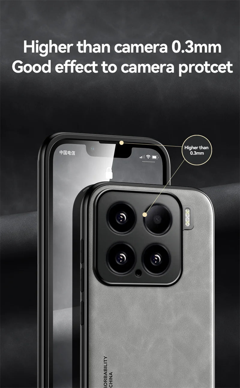 Funda For Xiaomi 15 5G Case Leather Car Magnetic Holder Phone Cover For Xiaomi 15 Pro Xiaomi15 Mi15 15Pro Soft TPU Protect Coque